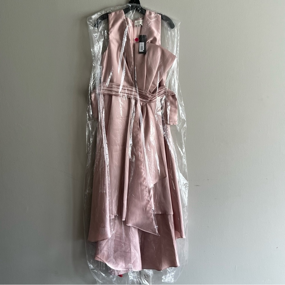 Sachin + Babi Jenna Gown Size 8 in Silver Peony Women’s High Low Dress - Picture 6 of 7